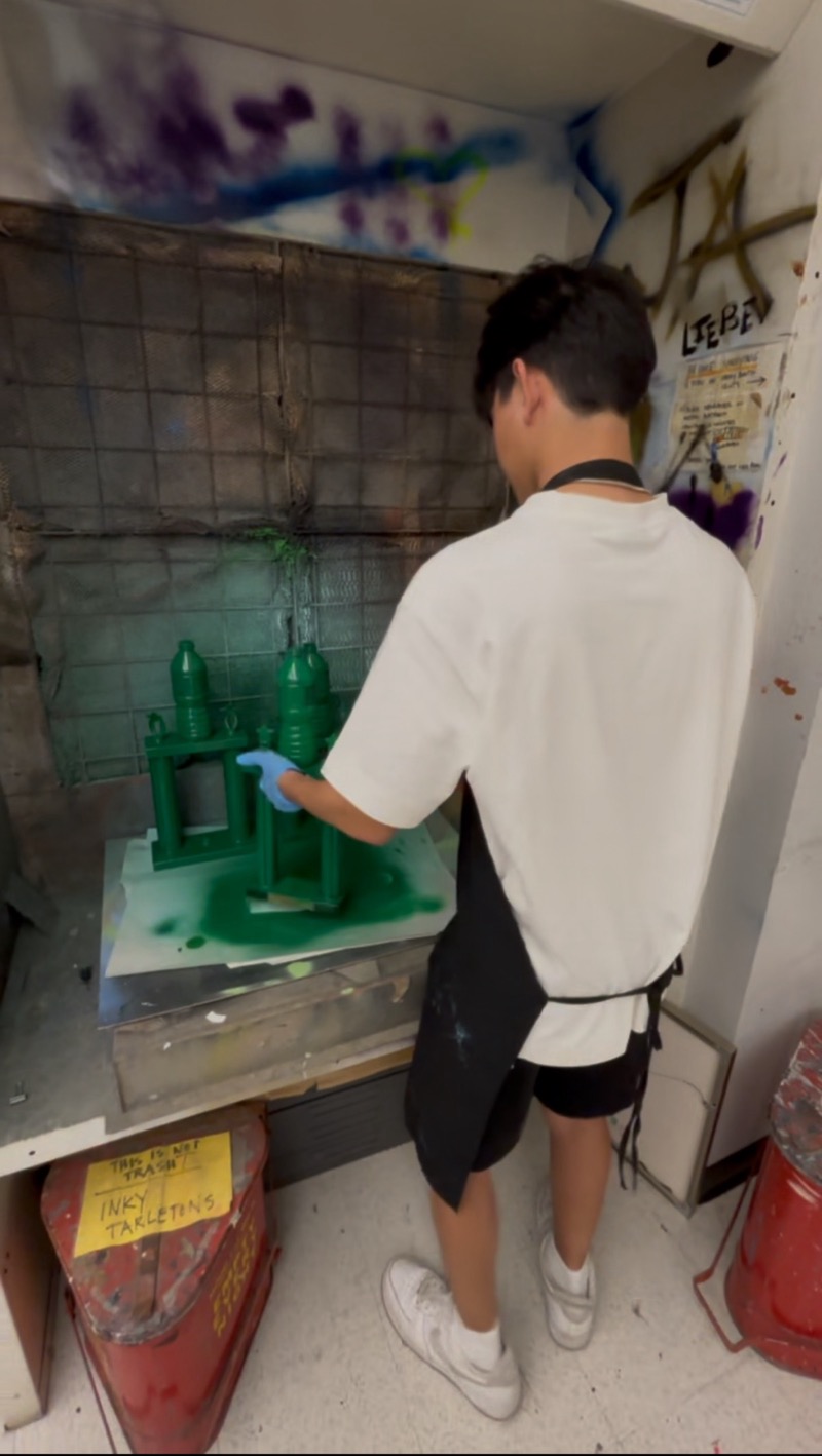 Painting the green cup for the green cup challenge
