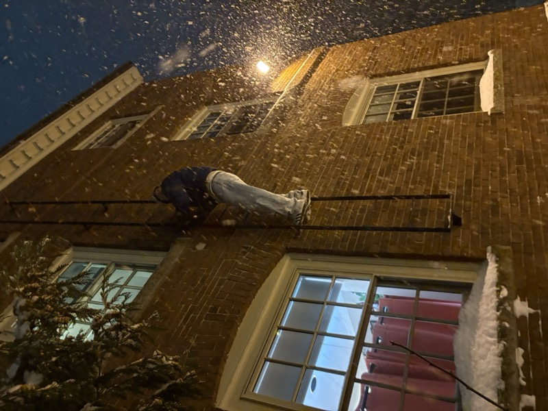 Winter snowstorm activities. Did have to shovel a foot and a half of snow in the morning...